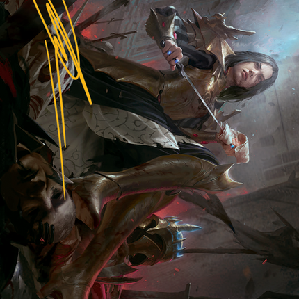 Marchesa, Resolute Monarch Art Card (Gold-Stamped Signature) [March of the Machine Art Series]