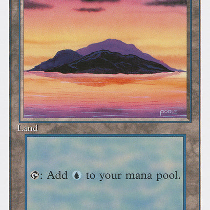 Island (Dark Clouds, Signature on Bottom Right) [Introductory Two-Player Set]