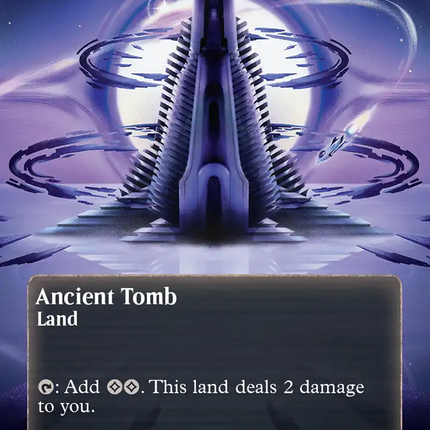 Ancient Tomb (0136) (Borderless) (Galaxy Foil) [Edge of Eternities: Stellar Sights]
