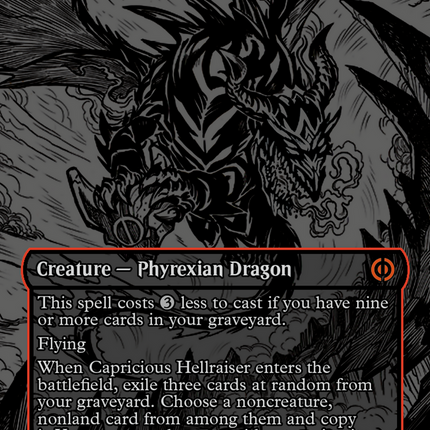 Capricious Hellraiser (Oil Slick Raised Foil) [Phyrexia: All Will Be One]