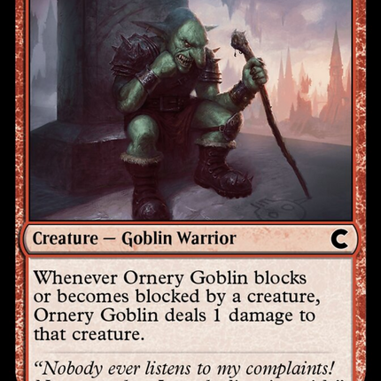 Ornery Goblin [Ravnica: Clue Edition]