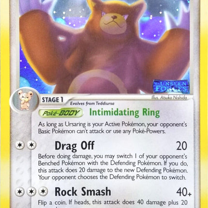 Ursaring (18/115) (Stamped) [EX: Unseen Forces]