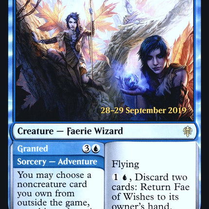 Fae of Wishes // Granted [Throne of Eldraine Prerelease Promos]