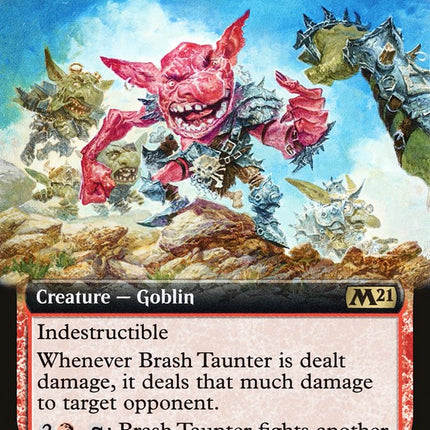 Brash Taunter (Extended Art) [Core Set 2021]