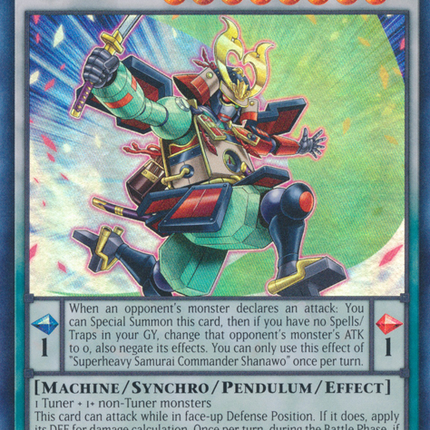 Superheavy Samurai Commander Shanawo [CYAC-EN040] Super Rare