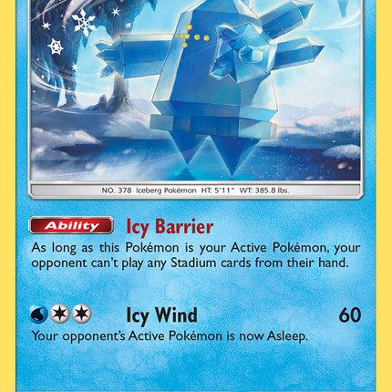 Regice (45/168) [Sun & Moon: Celestial Storm]