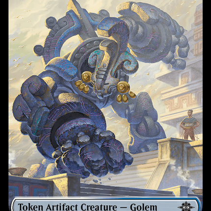 Gnome // Golem Double-Sided Token [The Lost Caverns of Ixalan Tokens]