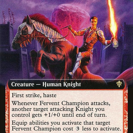 Fervent Champion (Extended Art) [Throne of Eldraine]