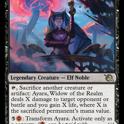 Ayara, Widow of the Realm // Ayara, Furnace Queen [March of the Machine]