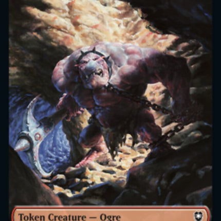 Boar // Ogre Double-Sided Token [Commander Legends: Battle for Baldur's Gate Tokens]