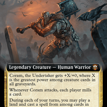 Coram, the Undertaker (Extended Art) [Modern Horizons 3 Commander]