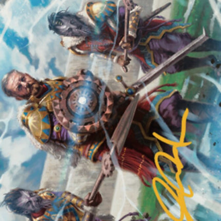 Argivian Phalanx Art Card (Gold-Stamped Signature) [Dominaria United Art Series]