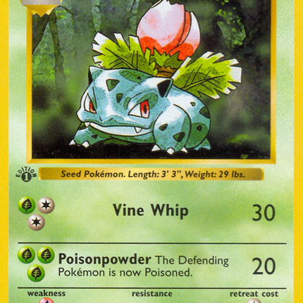 Ivysaur (30/102) (Shadowless) [Base Set 1st Edition]