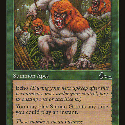 Simian Grunts [Urza's Legacy]