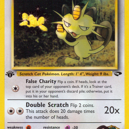 Giovanni's Meowth (43/132) [Gym Challenge 1st Edition]