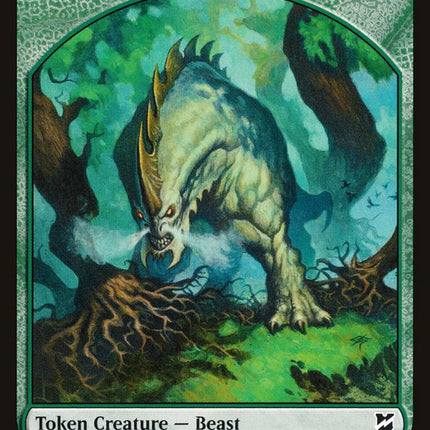 Cat Warrior // Beast (013) Double-Sided Token [Commander 2018 Tokens]