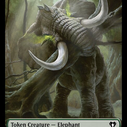 Clue // Elephant Double-Sided Token [Commander Masters Tokens]