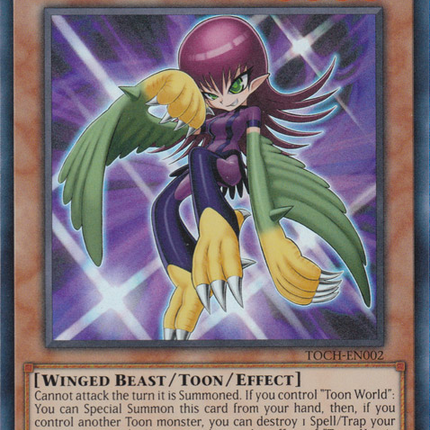 Toon Harpie Lady [TOCH-EN002] Super Rare