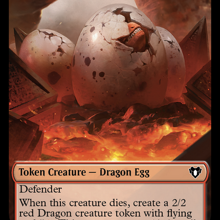Dragon Egg Token [Commander Masters Tokens]