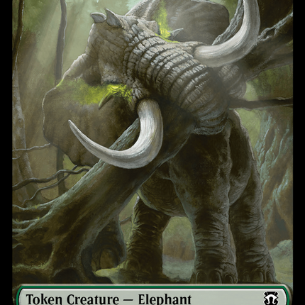 Elephant // Beast (0016) Double-Sided Token [Modern Horizons 3 Commander Tokens]