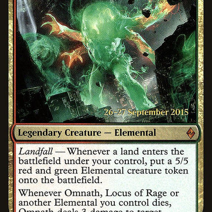 Omnath, Locus of Rage [Battle for Zendikar Prerelease Promos]