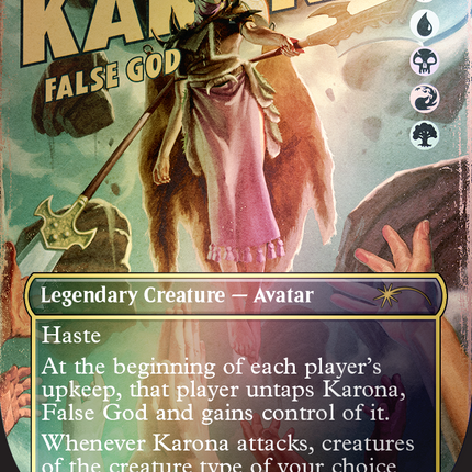 Karona, False God (Rainbow Foil) [Secret Lair Drop Series]