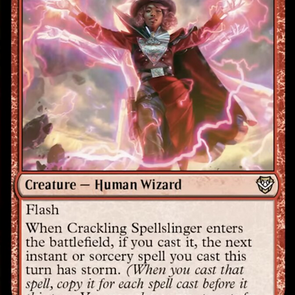 Crackling Spellslinger [Outlaws of Thunder Junction Commander]