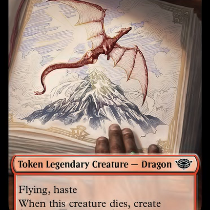 Smaug // Food (0023) Double-Sided Token (Surge Foil) [The Lord of the Rings: Tales of Middle-Earth Tokens]