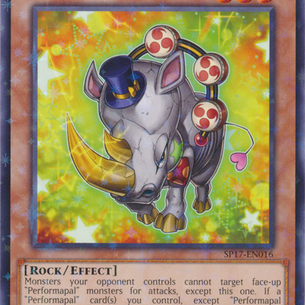 Performapal Thunderhino [SP17-EN016] Starfoil Rare
