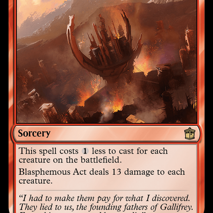 Blasphemous Act (Surge Foil) [Doctor Who]