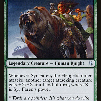 Syr Faren, the Hengehammer [Throne of Eldraine]