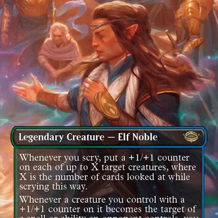 Elrond, Master of Healing (Borderless Alternate Art) [The Lord of the Rings: Tales of Middle-Earth]