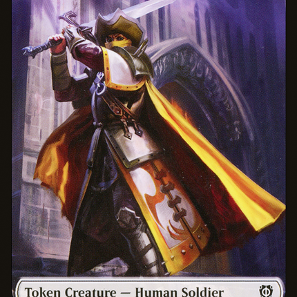Human Soldier // Elephant Double-Sided Token [Phyrexia: All Will Be One Commander Tokens]