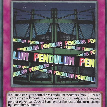 Pendulum Area [DOCS-EN077] Rare