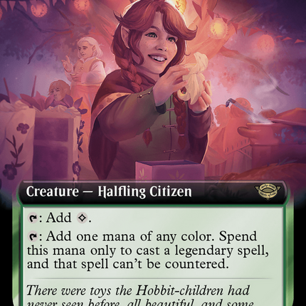 Delighted Halfling (Extended Art) (Surge Foil) [The Lord of the Rings: Tales of Middle-Earth]