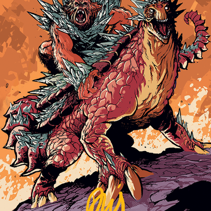 Kogla and Yidaro Art Card (Gold-Stamped Signature) [March of the Machine Art Series]