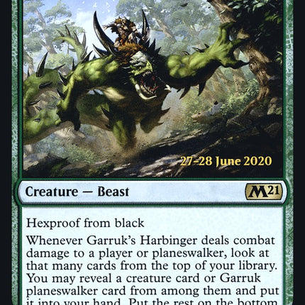 Garruk's Harbinger [Core Set 2021 Prerelease Promos]