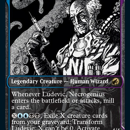 Ludevic, Necrogenius // Olag, Ludevic's Hubris (Showcase Eternal Night) [Innistrad: Midnight Hunt]