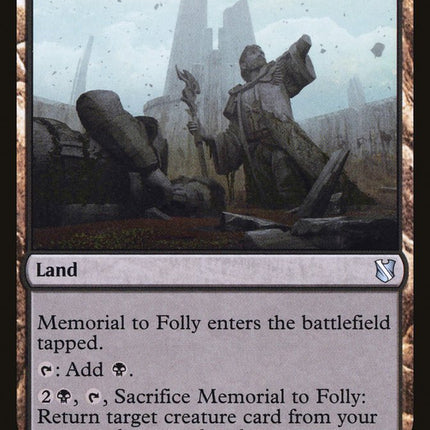 Memorial to Folly [Commander 2019]