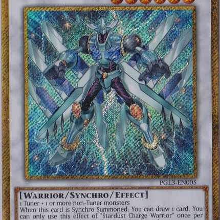 Stardust Charge Warrior [PGL3-EN005] Gold Secret Rare