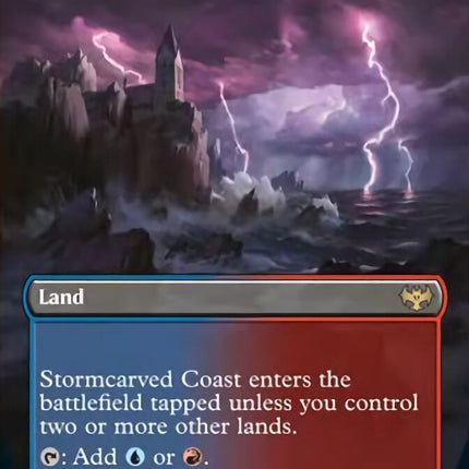 Stormcarved Coast (Borderless Alternate Art) [Innistrad: Crimson Vow]