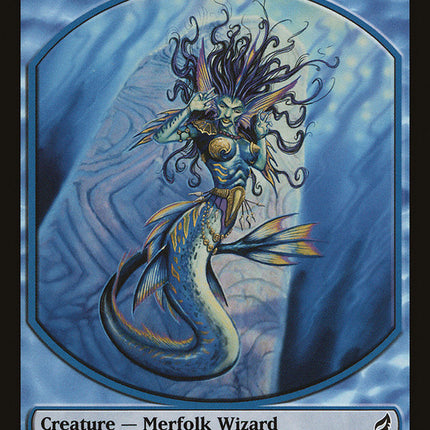 Merfolk Wizard Token [Lorwyn Tokens]