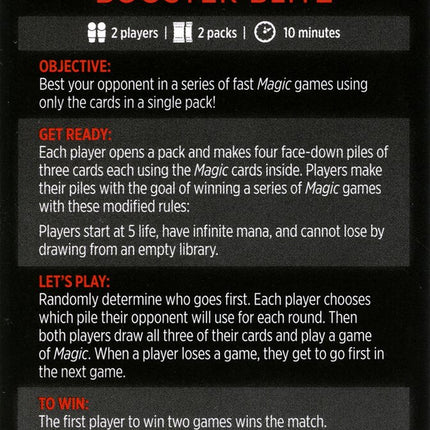 Booster Blitz (Magic Minigame) [Dungeons & Dragons: Adventures in the Forgotten Realms Minigame]