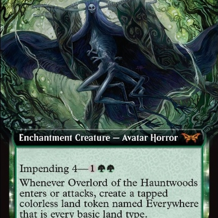 Overlord of the Hauntwoods (Extended Art) [Duskmourn: House of Horror]