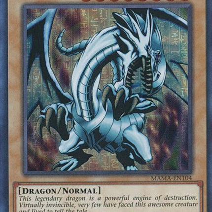 Blue-Eyes White Dragon [MAMA-EN104] Secret Pharaoh's Rare