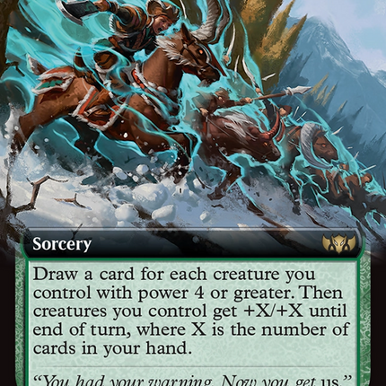 Become the Avalanche (Extended Art) [Tarkir: Dragonstorm Commander]