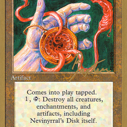 Nevinyrral's Disk (George Baxter) (SB) [Pro Tour Collector Set]