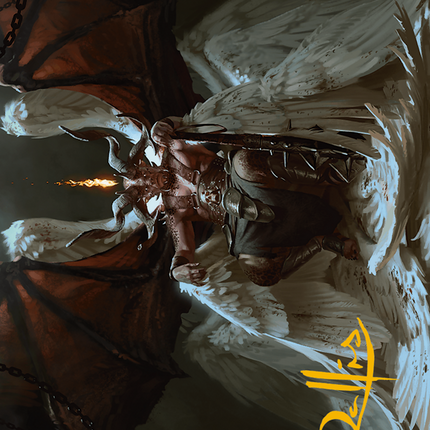 Shilgengar, Sire of Famine Art Card (Gold-Stamped Signature) [Modern Horizons 3 Art Series]