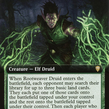 Rootweaver Druid (Extended Art) [Commander Legends]