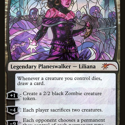 Liliana, Dreadhorde General (Stained Glass) [Secret Lair Drop Promos]